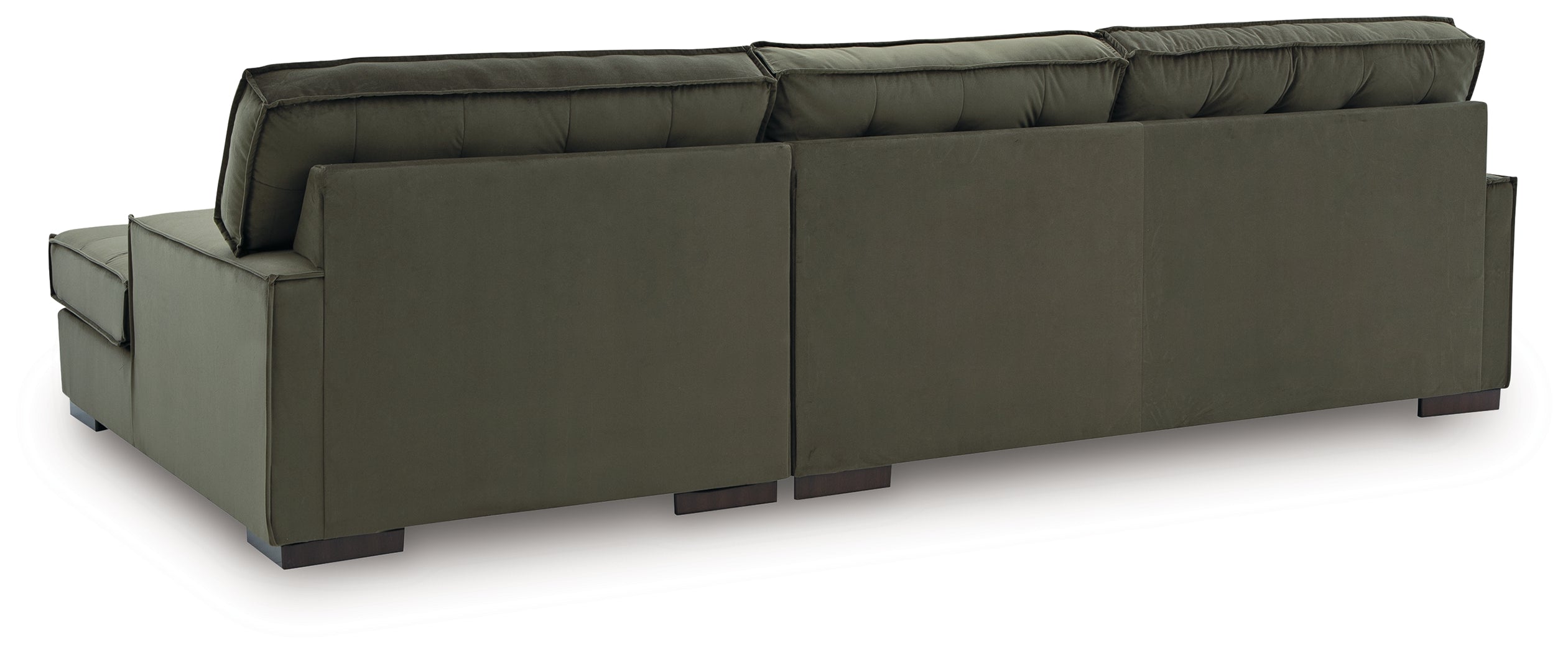 Ashley Caspian-Town Olive 2-Piece RAF Chaise Sectional – Luna