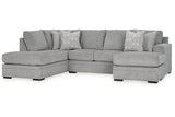 Casselbury Cement 2-Piece LAF Chaise Sectional from Ashley - Luna Furniture