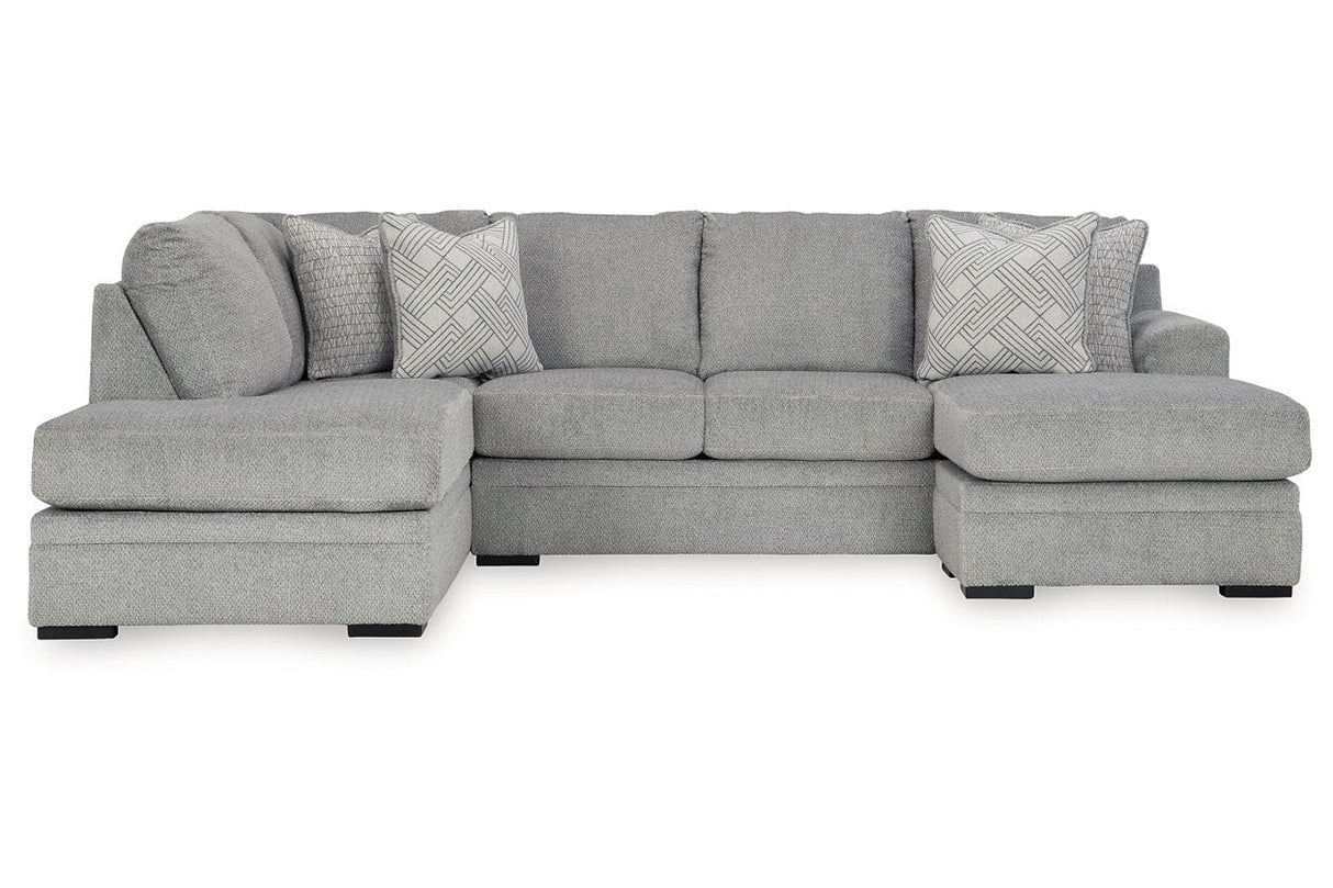 Casselbury Cement 2-Piece LAF Chaise Sectional from Ashley - Luna Furniture