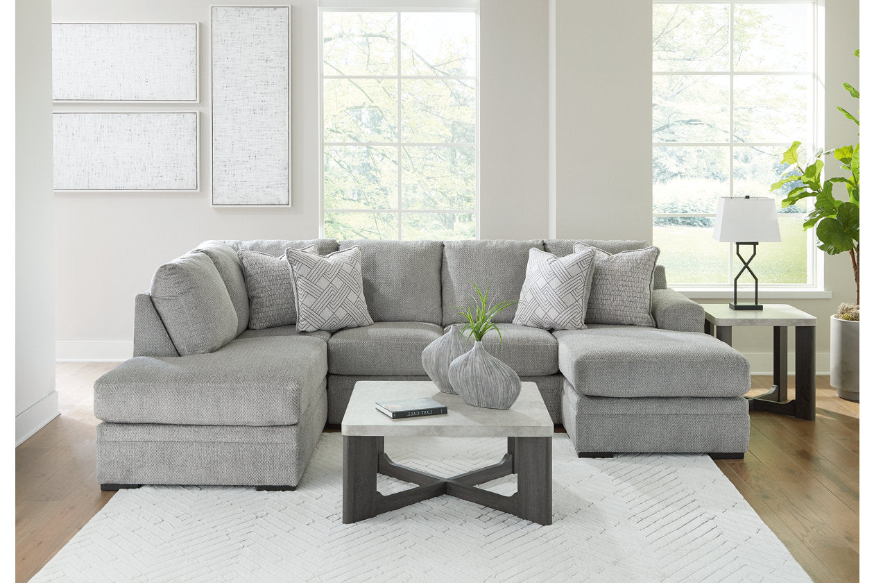 Casselbury Cement 2-Piece LAF Chaise Sectional – Luna Furniture