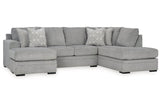 Casselbury Cement 2-Piece RAF Chaise Sectional from Ashley Furniture - Luna Furniture