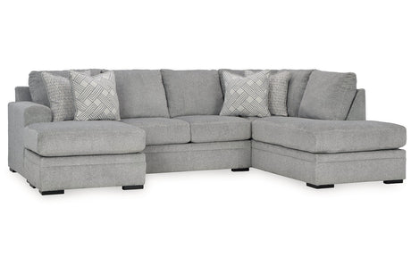 Casselbury Cement 2-Piece RAF Chaise Sectional from Ashley - Luna Furniture