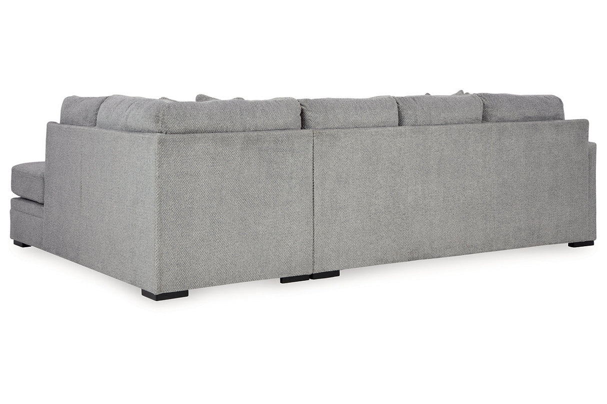 Casselbury Cement 2-Piece RAF Chaise Sectional from Ashley Furniture - Luna Furniture