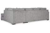 Casselbury Cement 2-Piece RAF Chaise Sectional from Ashley Furniture - Luna Furniture