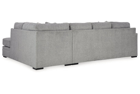 Casselbury Cement 2-Piece RAF Chaise Sectional from Ashley - Luna Furniture