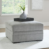 Casselbury Cement 2-Piece Sectional with Ottoman from Ashley - Luna Furniture