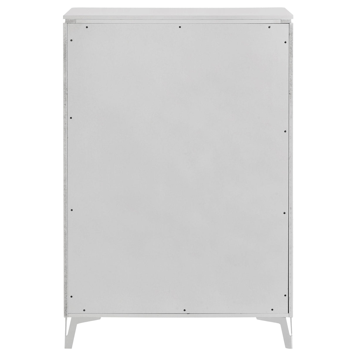 Cassia White High Gloss 5-Drawer Bedroom Chest from Coaster - Luna Furniture