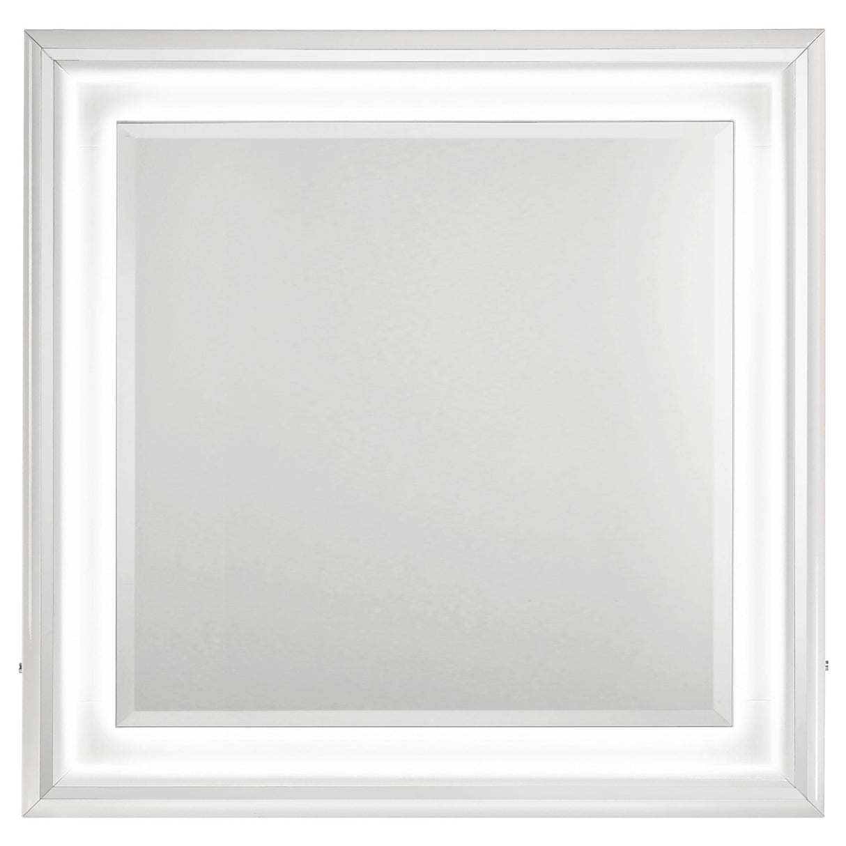 Cassia White High Gloss Dresser Mirror from Coaster - Luna Furniture