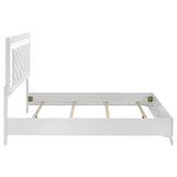 Cassia White High Gloss Queen LED Panel Bed from Coaster - Luna Furniture