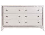 Cassie Illuminating Glam 58″ Dresser, Shimmering Pearl Finish from Steve Silver - Luna Furniture