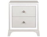 Cassie Illuminating Glam Nightstand, Shimmering Pearl Finish from Steve Silver - Luna Furniture