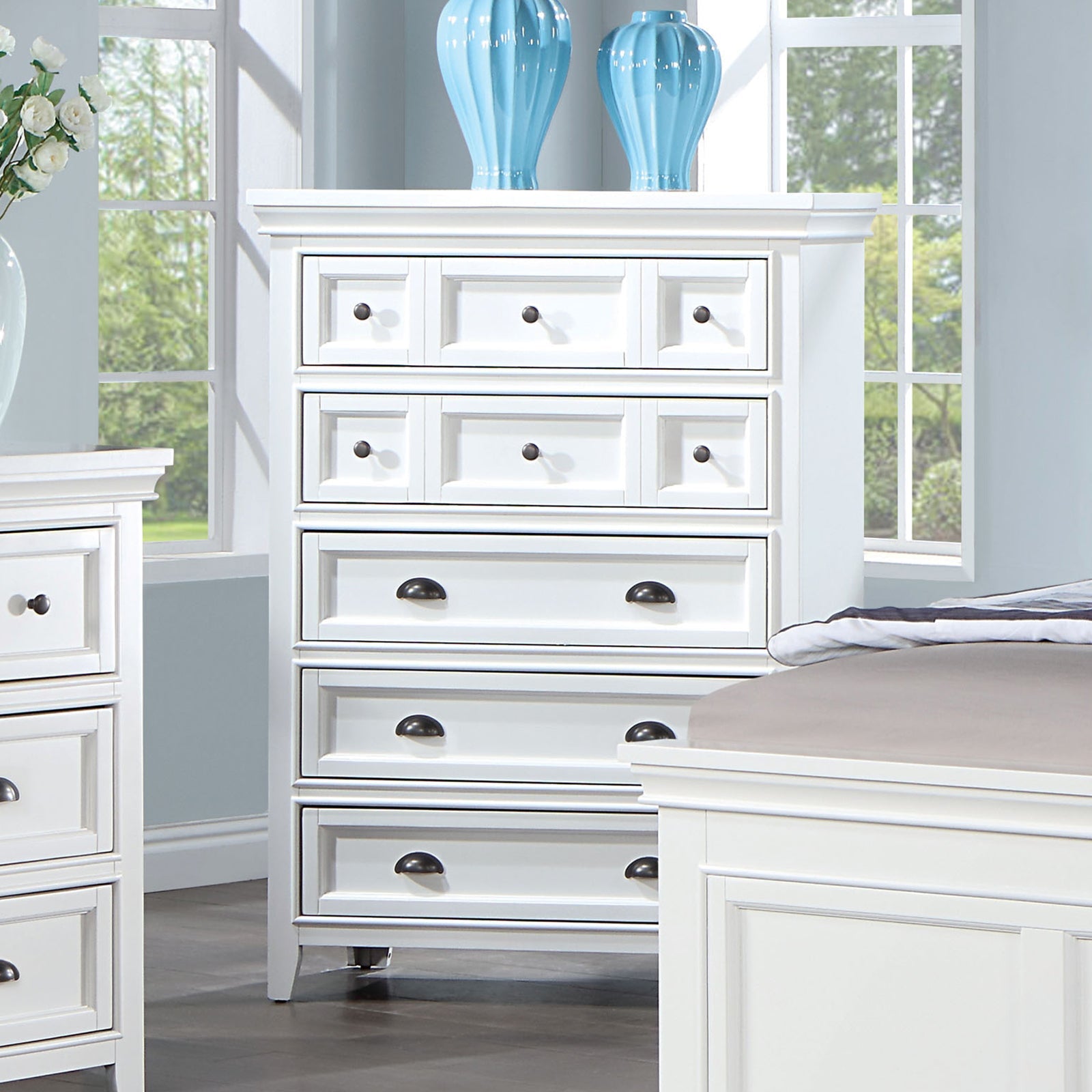 Furniture of America Castile White Transitional Youth Bedroom Set