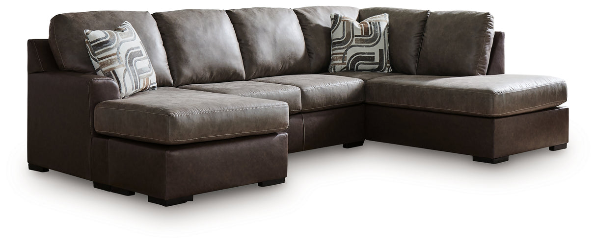 Castille Way Fossil 2-Piece LAF Sleeper Sectional with Chaise from Ashley Furniture - Luna Furniture