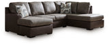 Castille Way Fossil 2-Piece LAF Sleeper Sectional with Chaise from Ashley Furniture - Luna Furniture