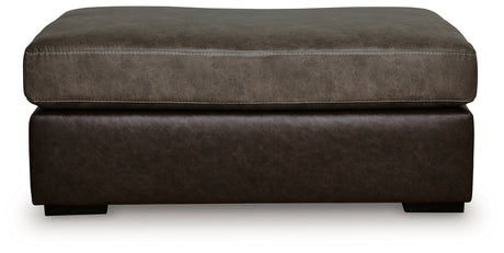 Castille Way Fossil Oversized Accent Ottoman from Ashley - Luna Furniture