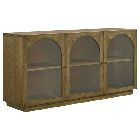 Castlewood Brown Oak Dining Sideboard Buffet Server from Coaster - Luna Furniture