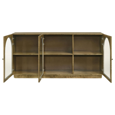 Castlewood Brown Oak Dining Sideboard Buffet Server from Coaster - Luna Furniture