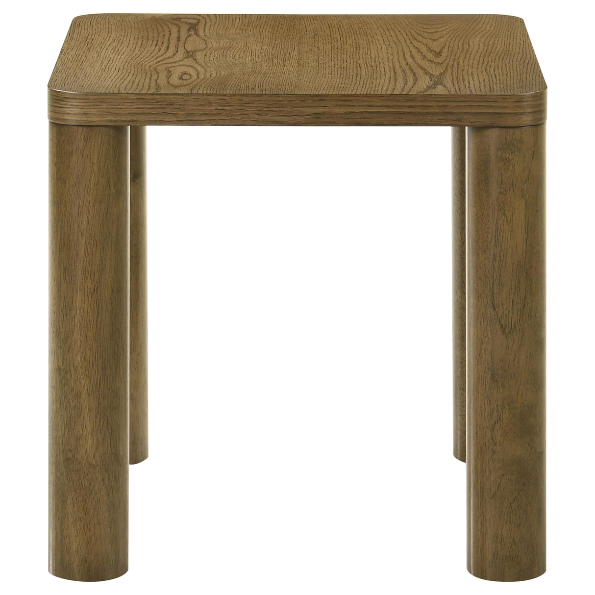 Castlewood Brown Oak Engineered Wood Accent Side End Table from Coaster - Luna Furniture
