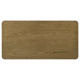 Castlewood Brown Oak Engineered Wood Cocktail Coffee Table from Coaster - Luna Furniture