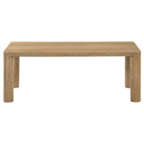 Castlewood Light Oak 2-Piece Cocktail Coffee Table Set from Coaster - Luna Furniture