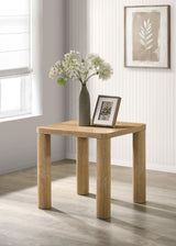 Castlewood Light Oak Engineered Wood Accent Side End Table from Coaster - Luna Furniture