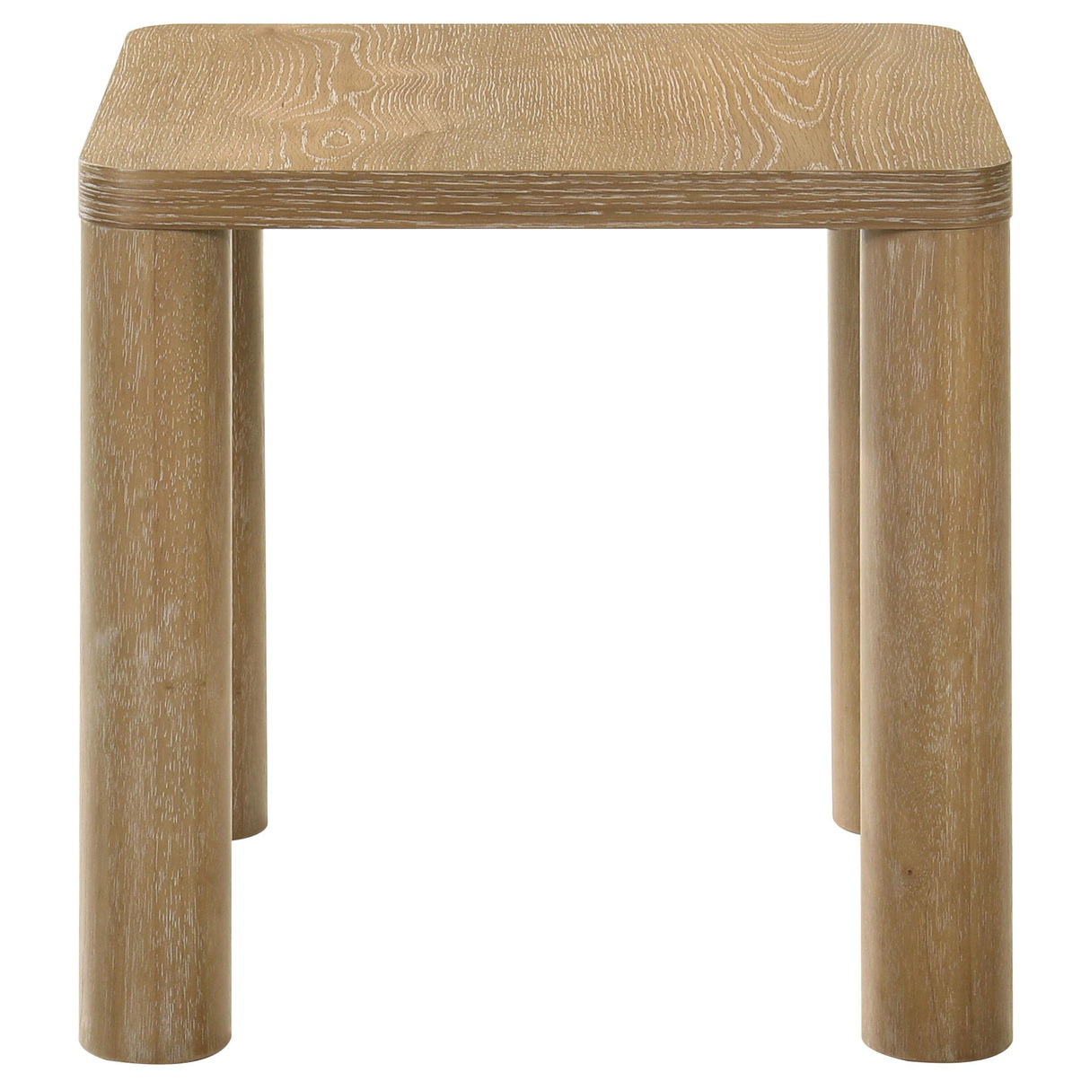 Castlewood Light Oak Engineered Wood Accent Side End Table from Coaster - Luna Furniture