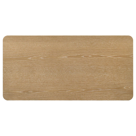 Castlewood Light Oak Engineered Wood Cocktail Coffee Table from Coaster - Luna Furniture