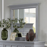 Castlile Gray Mirror (Mirror Only) from Furniture of America - Luna Furniture