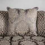 Catalonia Beige/Dark Cherry Sofa from Furniture of America - Luna Furniture