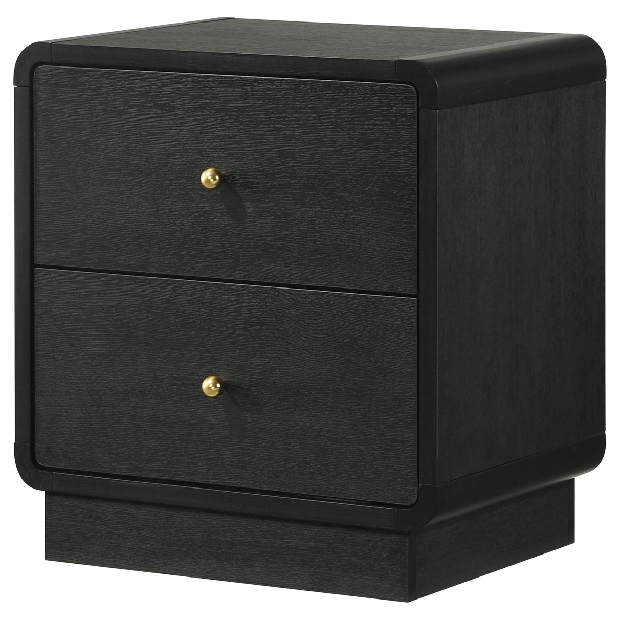 Cavelle Black 2-Drawer Nightstand from Coaster - Luna Furniture