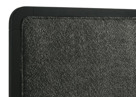 Cavelle Black 47-inch Upholstered Eastern King Bed from Coaster - Luna Furniture