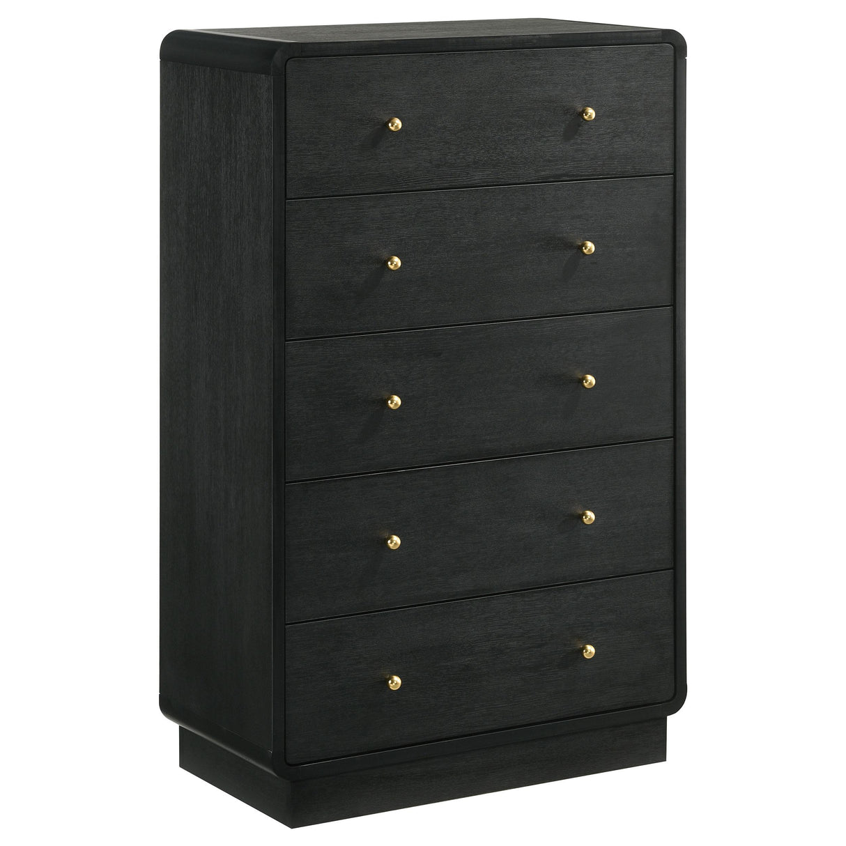 Cavelle Black 5-Drawer Chest from Coaster - Luna Furniture