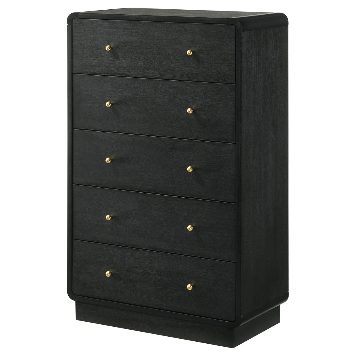 Cavelle Black 5-Drawer Chest from Coaster - Luna Furniture