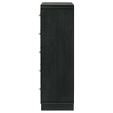 Cavelle Black 5-Drawer Chest from Coaster - Luna Furniture
