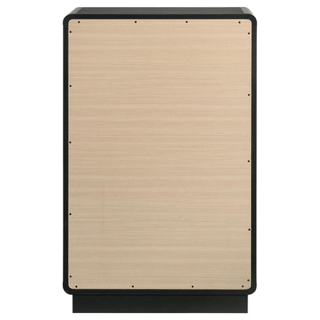 Cavelle Black 5-Drawer Chest from Coaster - Luna Furniture