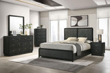 Cavelle Black 6-Drawer Dresser and Mirror from Coaster - Luna Furniture