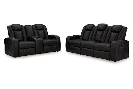 Caveman Den Midnight Power Reclining Living Room Set from Ashley - Luna Furniture