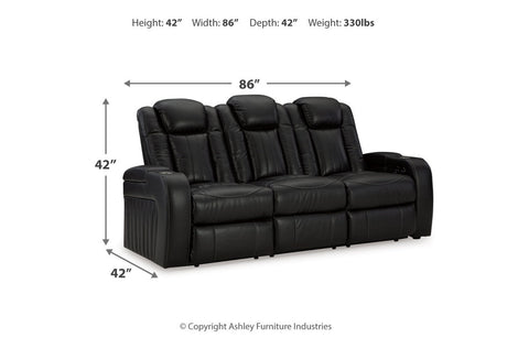 Caveman Den Power Reclining Sofa, Loveseat and Recliner from Ashley - Luna Furniture