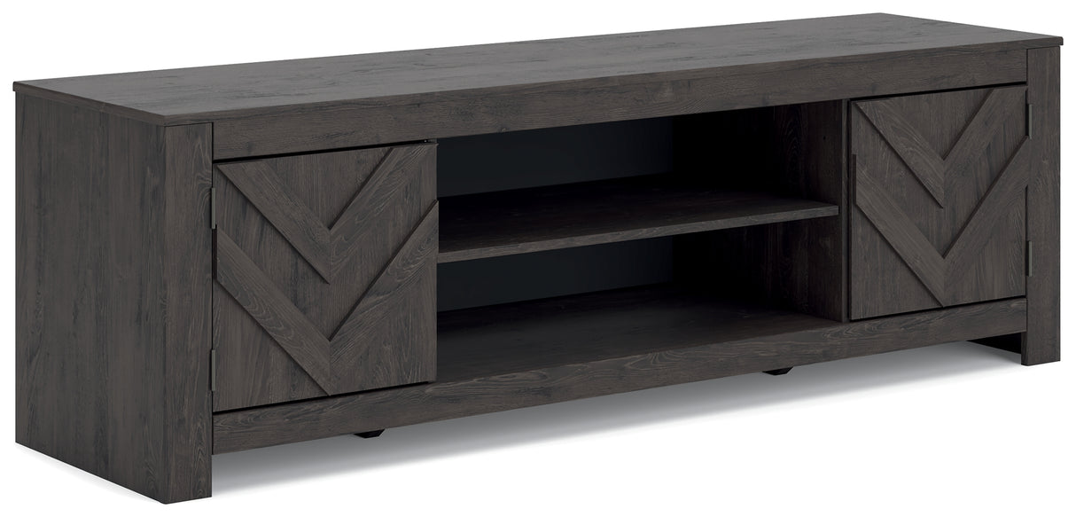Cayboni Black 71" TV Stand from Ashley Furniture - Luna Furniture