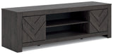 Cayboni Black 71" TV Stand from Ashley Furniture - Luna Furniture