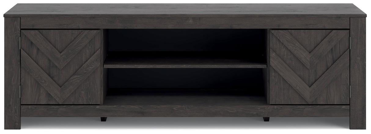 Cayboni Black 71" TV Stand from Ashley Furniture - Luna Furniture