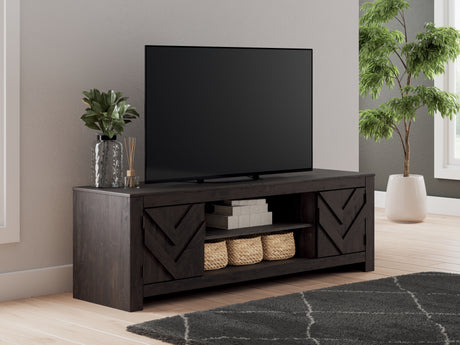 Cayboni Black 71" TV Stand from Ashley - Luna Furniture
