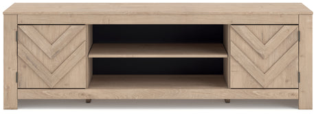 Cayboni Tan 71" TV Stand from Ashley - Luna Furniture
