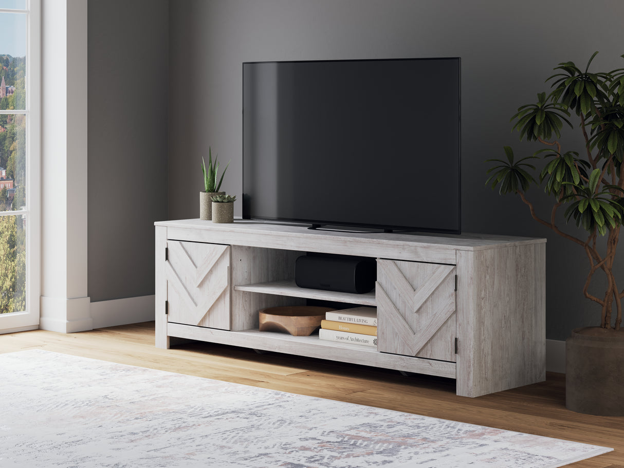 Cayboni Whitewash 71" TV Stand from Ashley - Luna Furniture