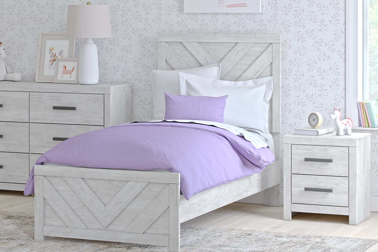 Cayboni Whitewash Youth Panel Bedroom Set from Ashley - Luna Furniture