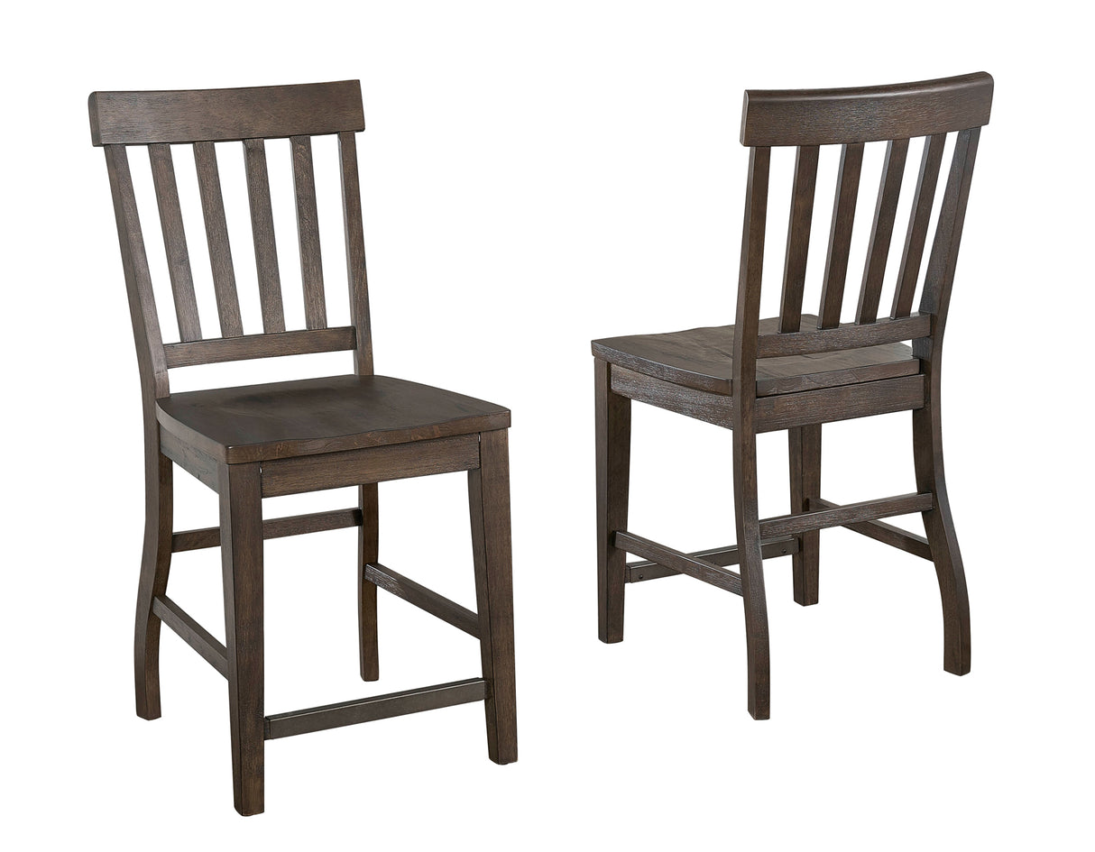 Cayla Dark Oak/White Counter Height Dining Set from Steve Silver - Luna Furniture
