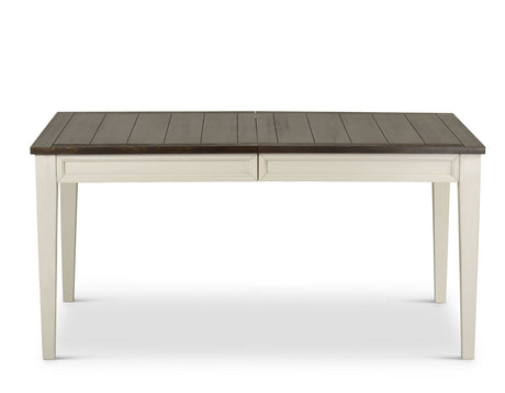 Cayla Dark Oak& White Extendable Dining Table from Steve Silver - Luna Furniture