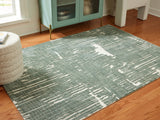 Cayworth Teal/White Large Rug from Ashley Furniture - Luna Furniture