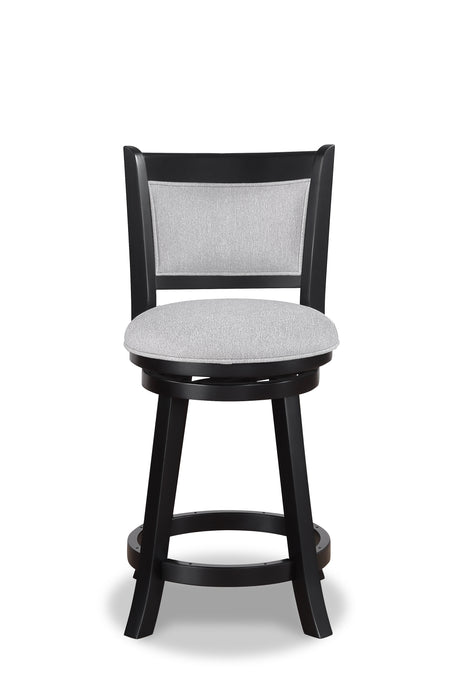Cecil Dove/Black Swivel Pub Stool, Set of 2 from Crown Mark - Luna Furniture