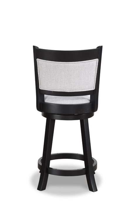 Cecil Dove/Black Swivel Pub Stool, Set of 2 from Crown Mark - Luna Furniture